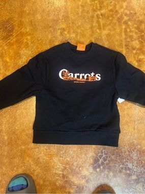 Carrots by Anwar - Kids Graphic Black Sweatshirt - Carrots Farm Size XS 4/5